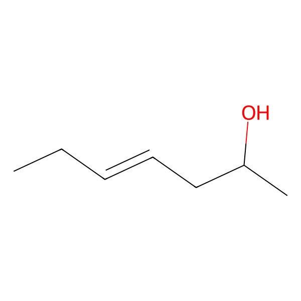 2D Structure of 4-Hepten-2-ol, (4E)-