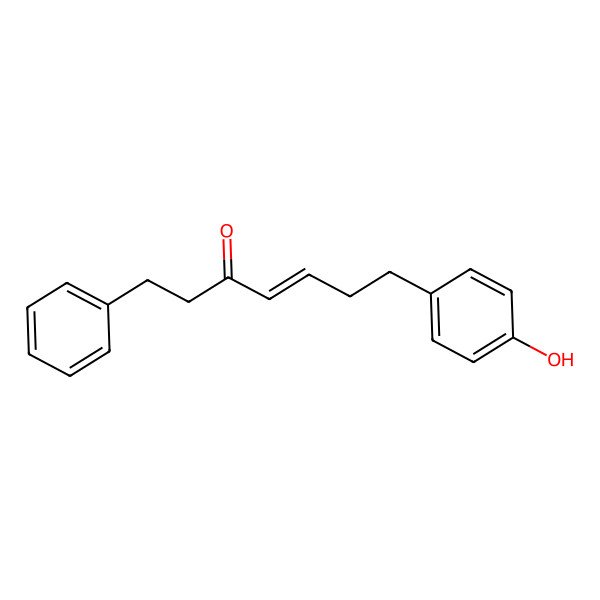 2D Structure of 4-Hepten-3-one, 7-(4-hydroxyphenyl)-1-phenyl-, (E)-