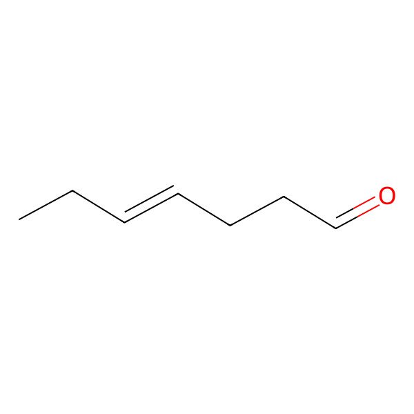 2D Structure of 4-Heptenal, (4Z)-