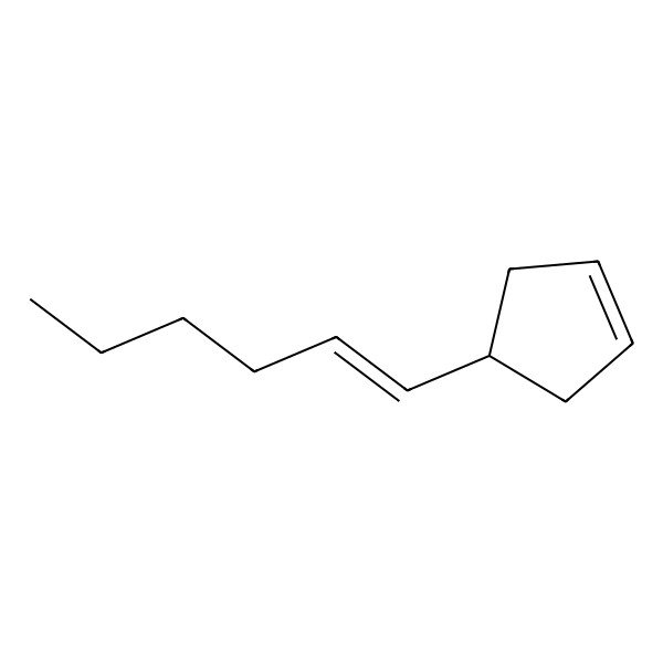 2D Structure of 4-Hex-1-enylcyclopentene