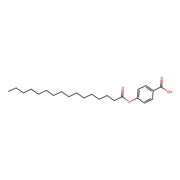 2D Structure of 4-(Hexadecanoyloxy)benzoic acid
