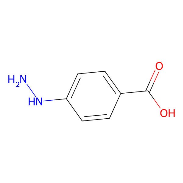 2D Structure of 4-Hydrazinobenzoic acid