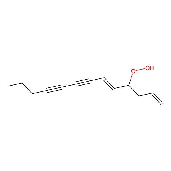 2D Structure of 4-Hydroperoxytrideca-1,5-dien-7,9-diyne