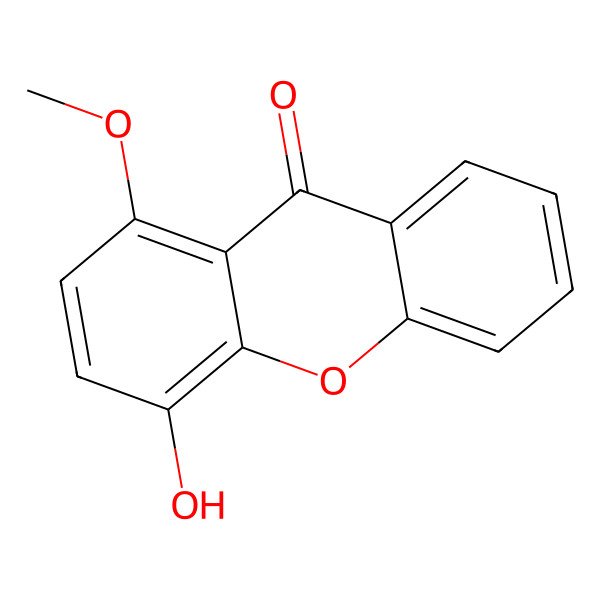 2D Structure of 4-Hydroxy-1-methoxyxanthen-9-one 2D Structure of 4-Hydroxy-1-methoxyxanthen-9-one
