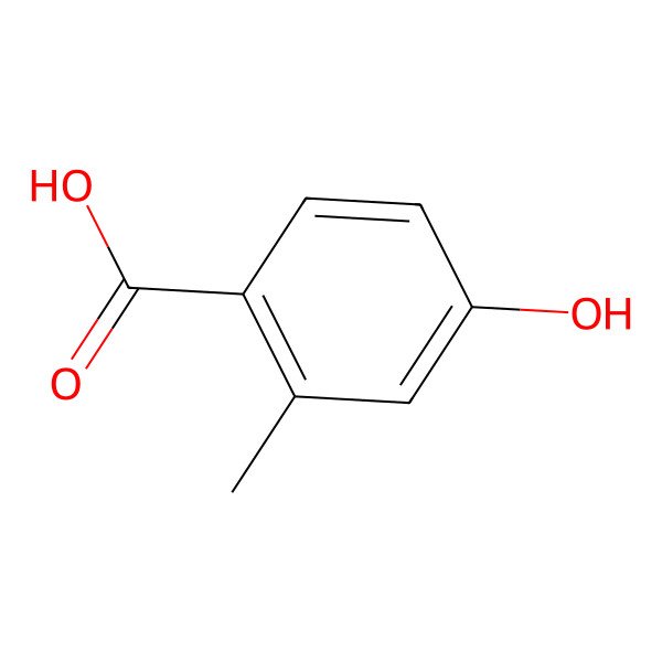2D Structure of 4-Hydroxy-o-toluic acid
