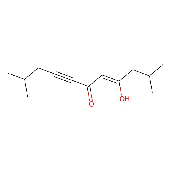 2D Structure of 4-Hydroxy-2,10-dimethylundec-4-en-7-yn-6-one