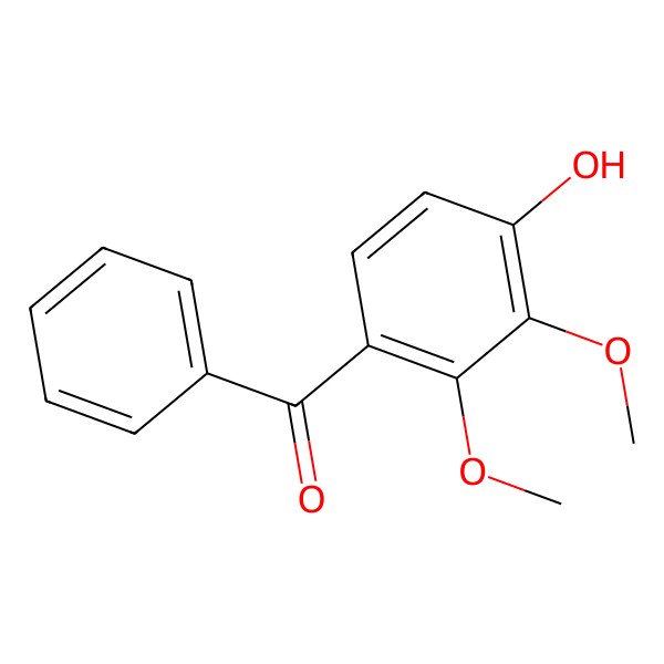 2D Structure of (4-Hydroxy-2,3-dimethoxyphenyl)(phenyl)methanone