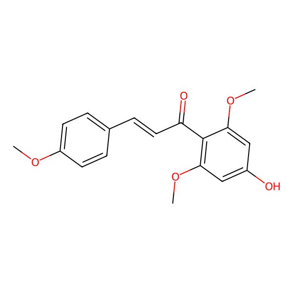 2D Structure of 4'-Hydroxy-2',4,6'-trimethoxychalcone 2D Structure of 4'-Hydroxy-2',4,6'-trimethoxychalcone