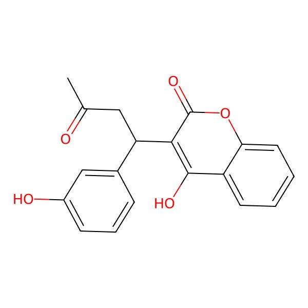 2D Structure of 3'-Hydroxywarfarin