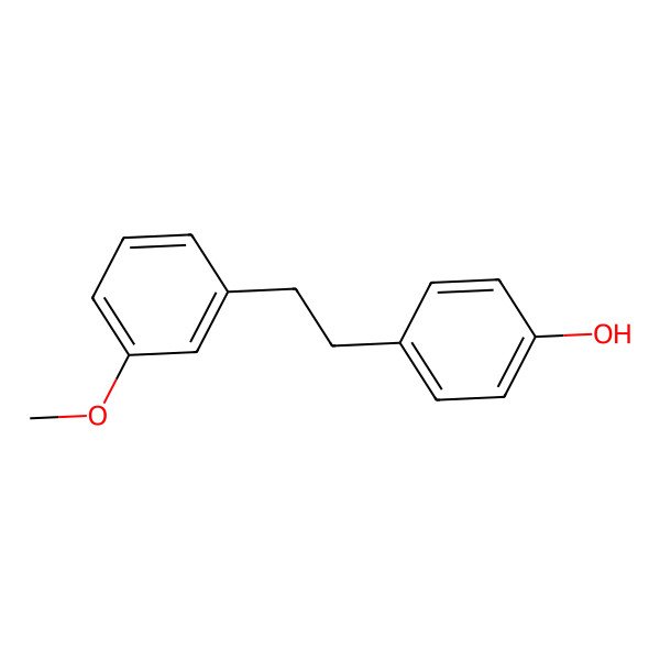 2D Structure of 4-Hydroxy-3'-methoxybibenzyl