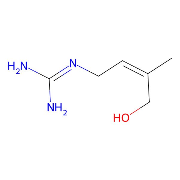 2D Structure of (4-Hydroxy-3-methyl-2-butenyl)guanidine 2D Structure of (4-Hydroxy-3-methyl-2-butenyl)guanidine