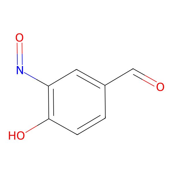 2D Structure of 4-Hydroxy-3-nitrosobenzaldehyde