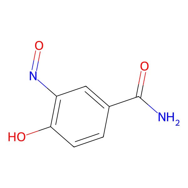 2D Structure of 4-Hydroxy-3-nitrosobenzamide