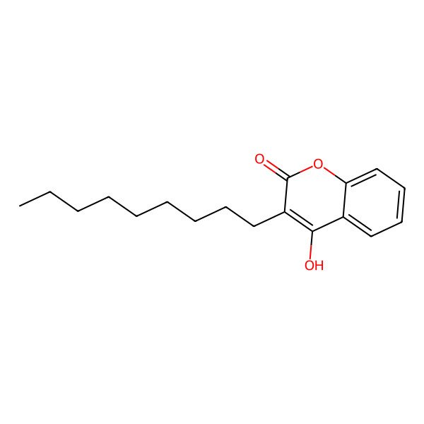 2D Structure of 4-Hydroxy-3-nonyl-2H-1-benzopyran-2-one 2D Structure of 4-Hydroxy-3-nonyl-2H-1-benzopyran-2-one