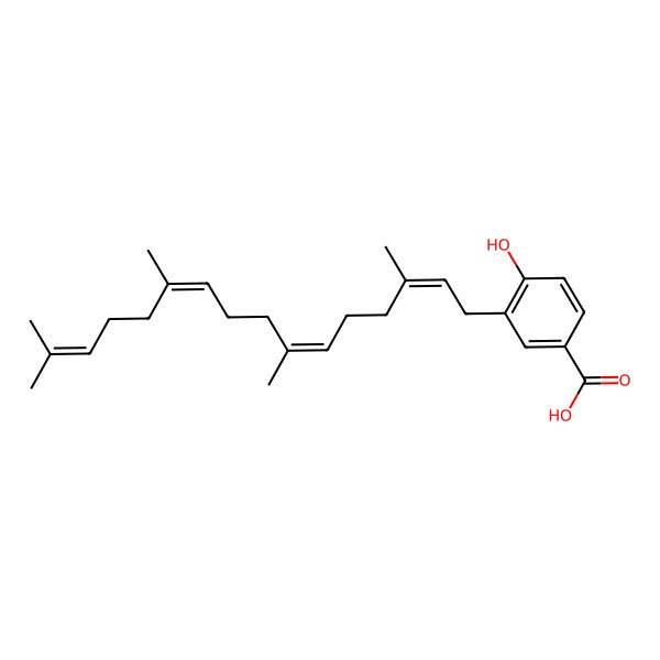 2D Structure of 4-Hydroxy-3-tetratrenylbenzoic acid 2D Structure of 4-Hydroxy-3-tetratrenylbenzoic acid
