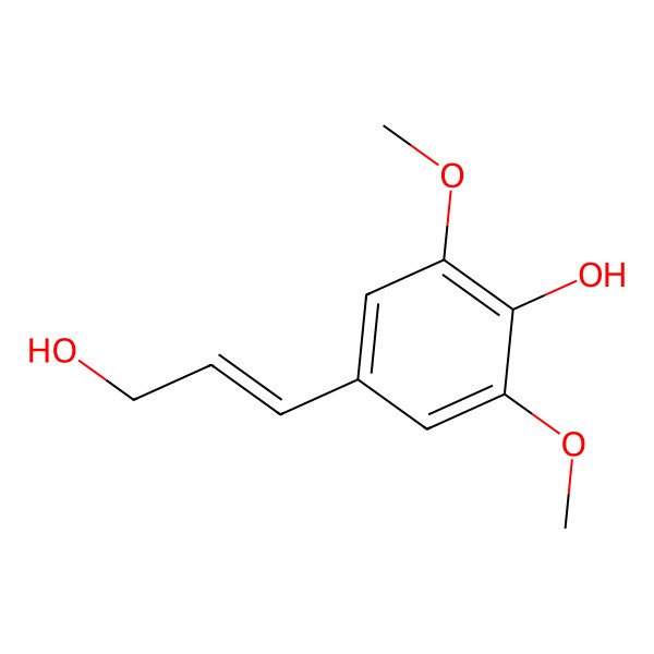2D Structure of 4-Hydroxy-3,5-dimethoxy-cinnamyl alcohol