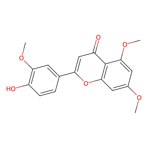 2D Structure of 4'-Hydroxy-3',5,7-trimethoxyflavone 2D Structure of 4'-Hydroxy-3',5,7-trimethoxyflavone