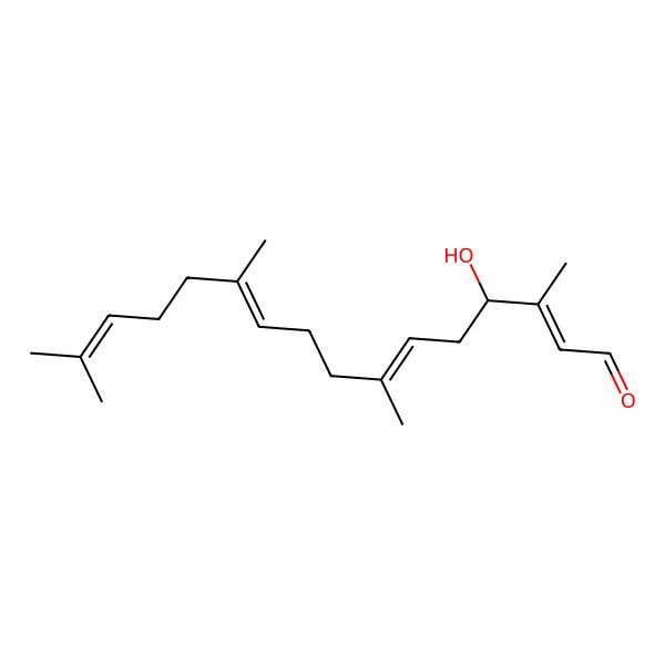 2D Structure of 4-Hydroxy-3,7,11,15-tetramethylhexadeca-2,6,10,14-tetraenal 2D Structure of 4-Hydroxy-3,7,11,15-tetramethylhexadeca-2,6,10,14-tetraenal