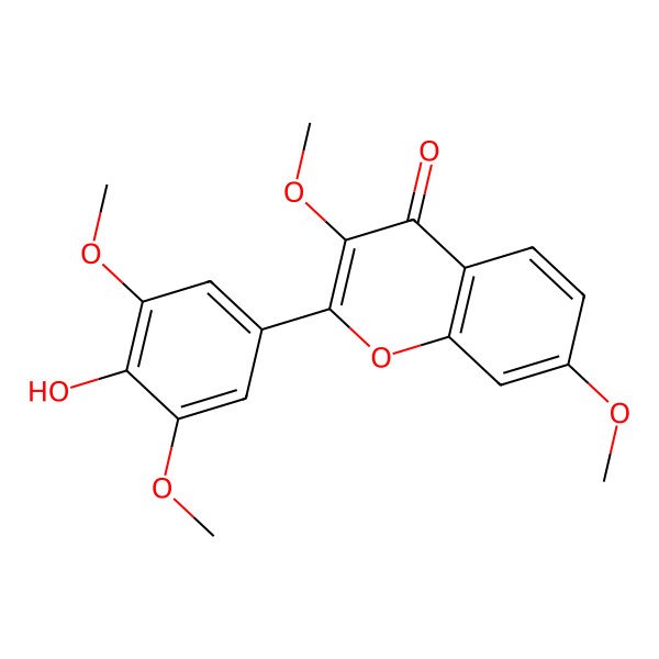 2D Structure of 4'-Hydroxy-3,7,3',5'-tetramethoxyflavone 2D Structure of 4'-Hydroxy-3,7,3',5'-tetramethoxyflavone