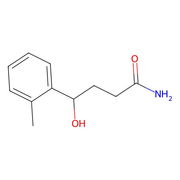 2D Structure of 4-Hydroxy-4-(2-methylphenyl)butanamide