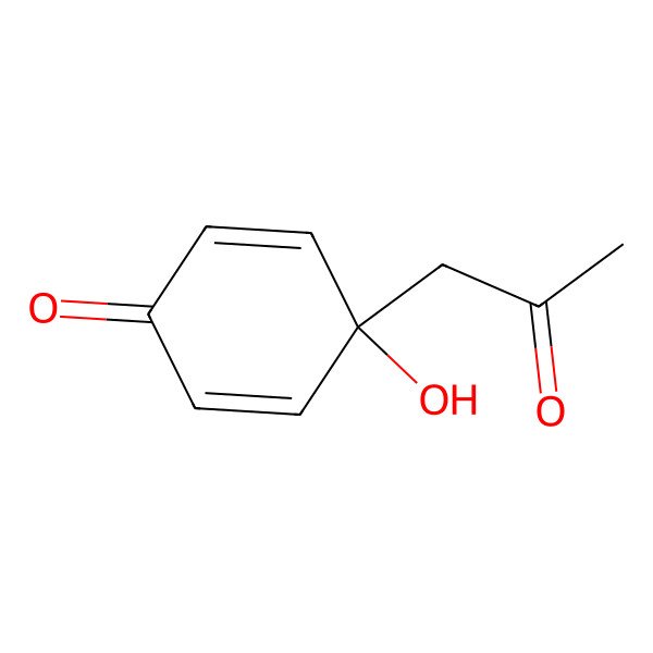 2D Structure of 4-Hydroxy-4-(2-oxopropyl)cyclohexa-2,5-dien-1-one 2D Structure of 4-Hydroxy-4-(2-oxopropyl)cyclohexa-2,5-dien-1-one