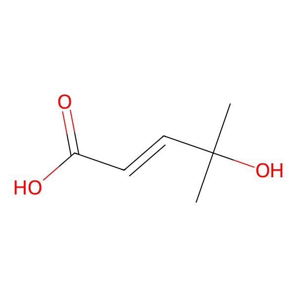 2D Structure of 4-Hydroxy-4-methyl-2-pentenoic acid
