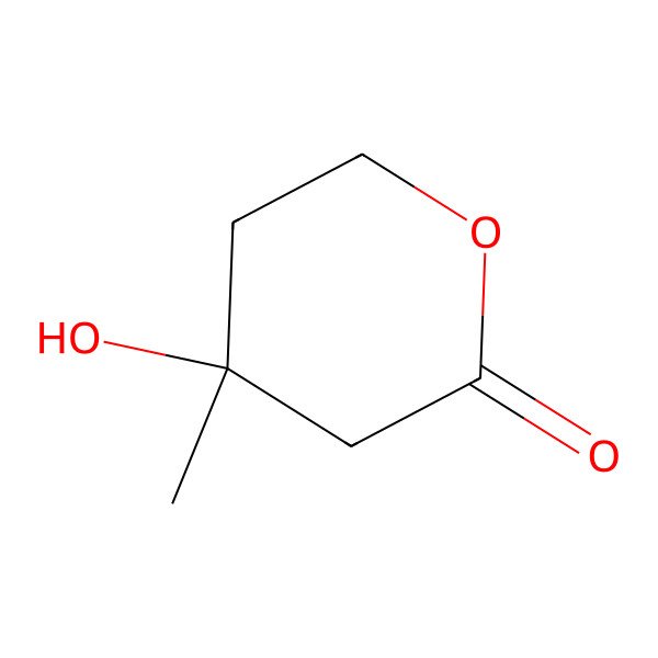2D Structure of (+-)-Mevalonolactone