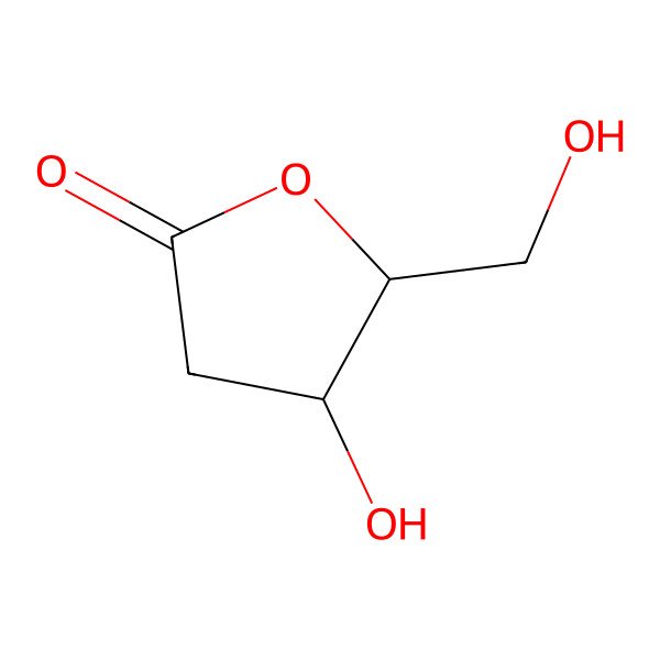 2D Structure of 4-Hydroxy-5-(hydroxymethyl)oxolan-2-one
