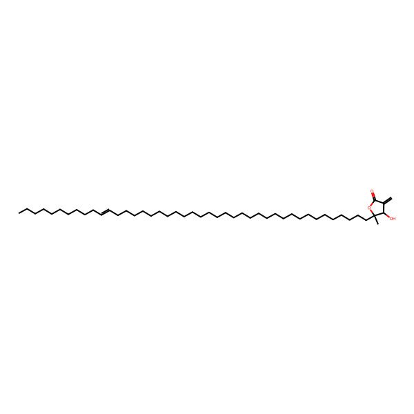 2D Structure of 4-Hydroxy-5-methyl-3-methylidene-5-tritetracont-32-enyloxolan-2-one