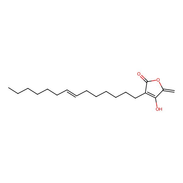 2D Structure of 4-Hydroxy-5-methylidene-3-tetradec-7-enylfuran-2-one
