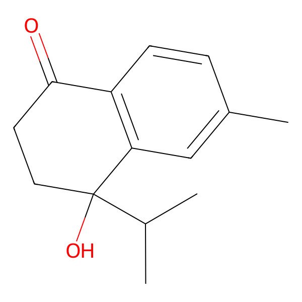 2D Structure of 4-Hydroxy-6-methyl-4-propan-2-yl-2,3-dihydronaphthalen-1-one
