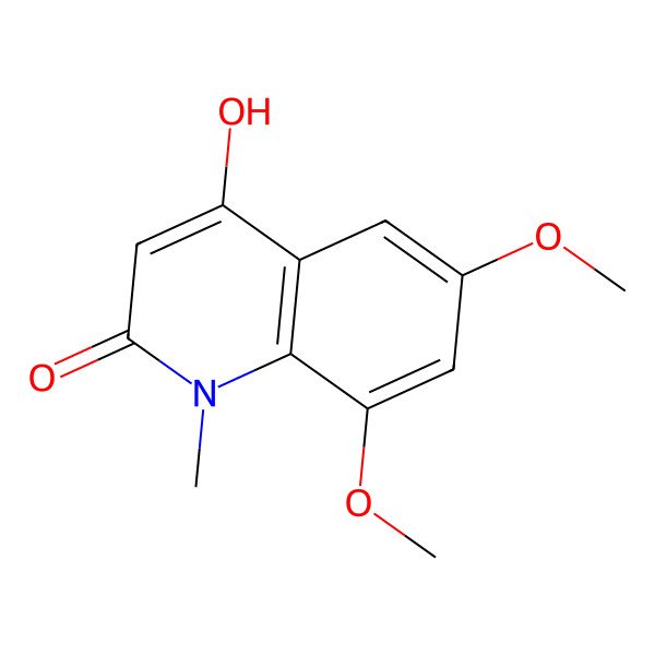 2D Structure of 4-Hydroxy-6,8-dimethoxy-1-methylquinolin-2-one 2D Structure of 4-Hydroxy-6,8-dimethoxy-1-methylquinolin-2-one