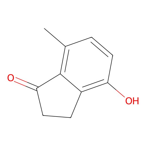 2D Structure of 4-Hydroxy-7-methyl-1-indanone