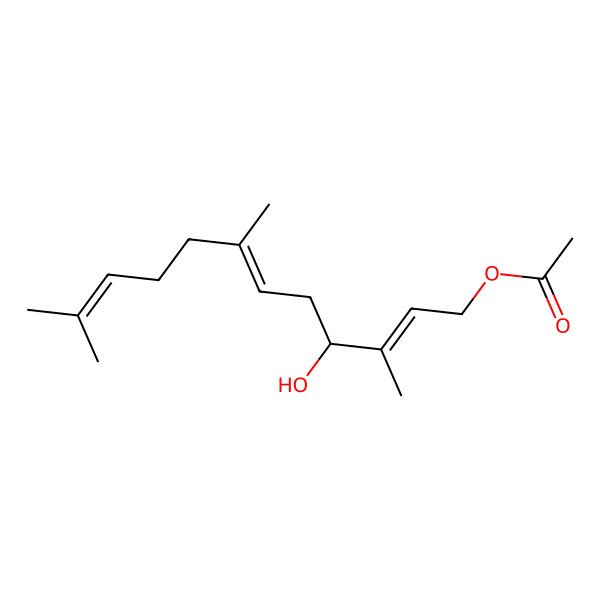 2D Structure of 4-Hydroxy-farnesol acetate 2D Structure of 4-Hydroxy-farnesol acetate