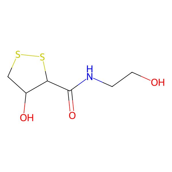 2D Structure of 4-hydroxy-N-(2-hydroxyethyl)dithiolane-3-carboxamide