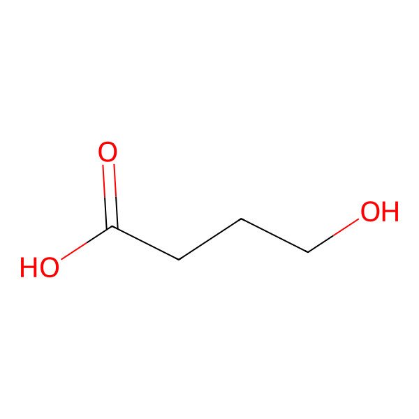 2D Structure of 4-Hydroxybutanoic acid