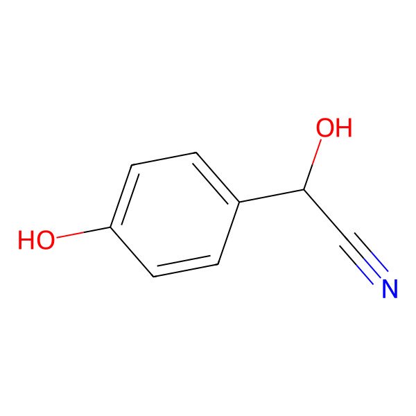 2D Structure of 4-Hydroxymandelonitrile
