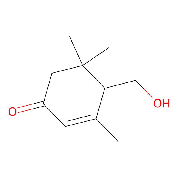 2D Structure of 4-(Hydroxymethyl)-3,5,5-trimethylcyclohex-2-en-1-one
