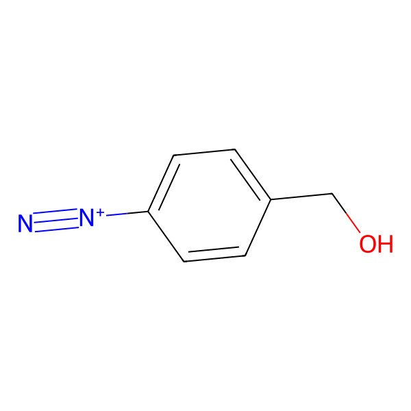 2D Structure of 4-(Hydroxymethyl)benzenediazonium