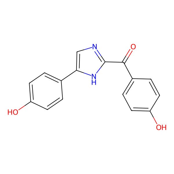 2D Structure of (4-hydroxyphenyl)-[5-(4-hydroxyphenyl)-1H-imidazol-2-yl]methanone