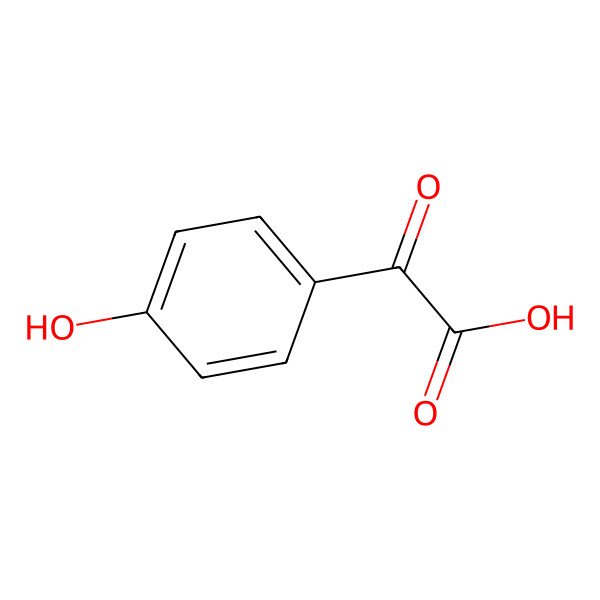 2D Structure of 4-Hydroxyphenylglyoxylate