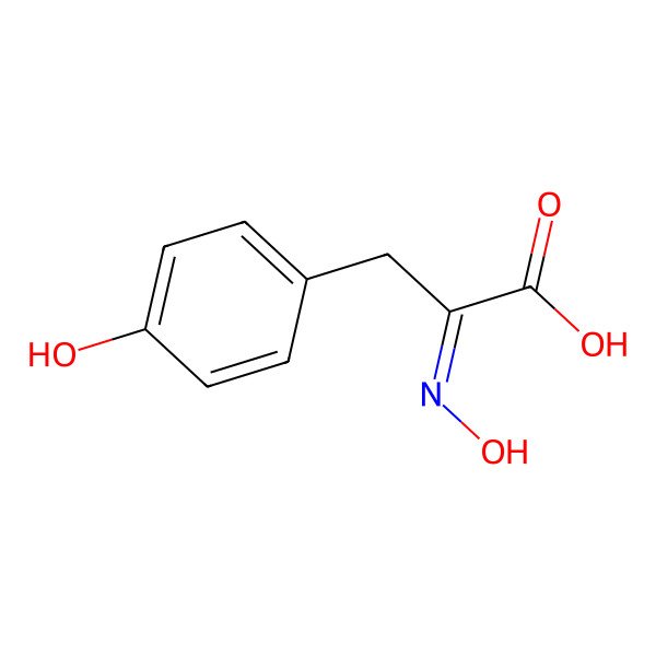 2D Structure of 4-Hydroxyphenylpyruvic acid oxime