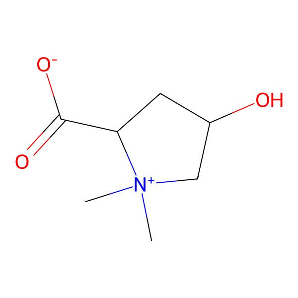 2D Structure of 4-Hydroxystachydrine