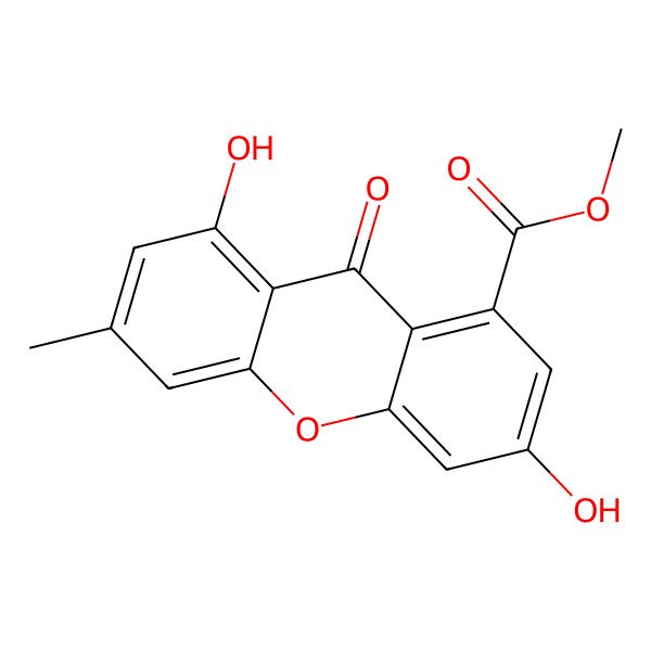 2D Structure of 4-Hydroxyvertixanthone