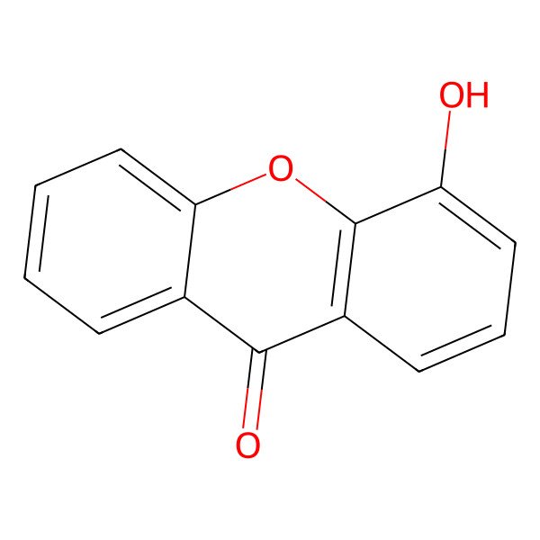 2D Structure of 4-Hydroxyxanthone