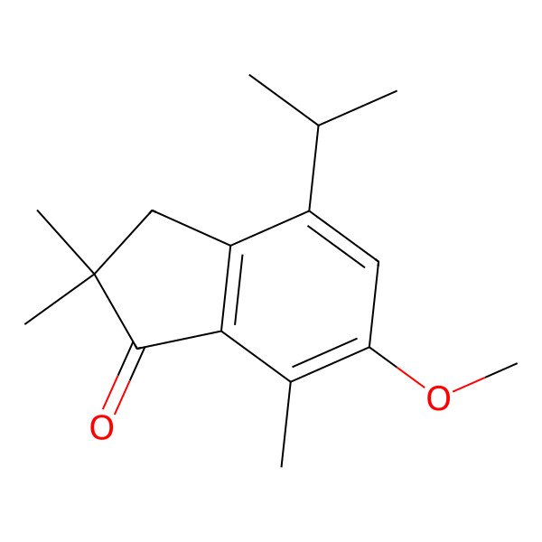 2D Structure of 4-Isopropyl-6-methoxy-2,2,7-trimethylindan-1-one
