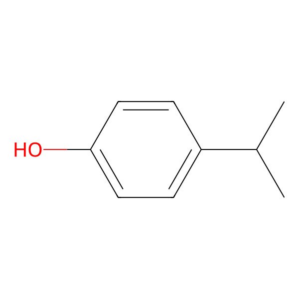 2D Structure of 4-Isopropylphenol 2D Structure of 4-Isopropylphenol