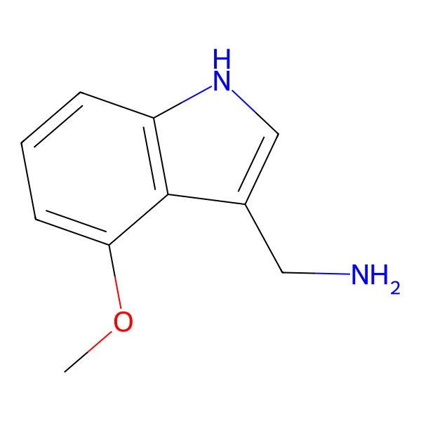 2D Structure of (4-methoxy-1H-indol-3-yl)methanamine