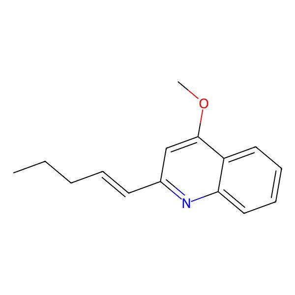 2D Structure of 4-methoxy-2-[(E)-pent-1-enyl]quinoline