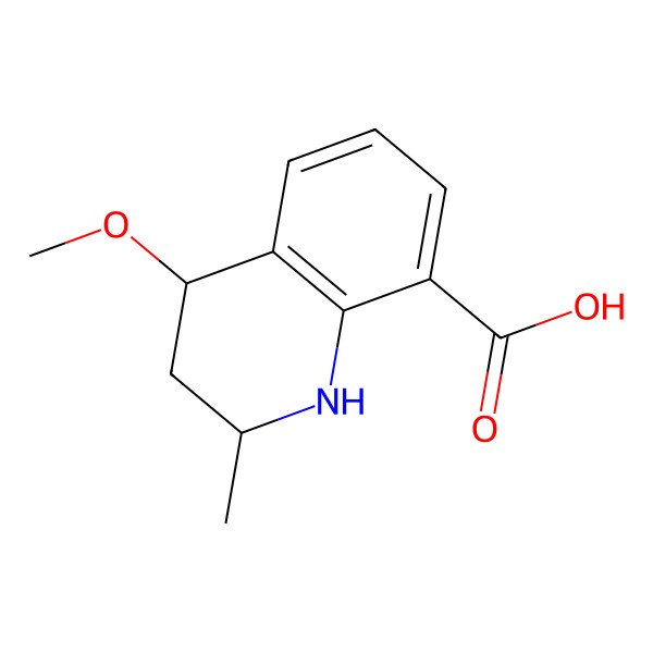 2D Structure of 4-Methoxy-2-methyl-1,2,3,4-tetrahydroquinoline-8-carboxylic acid